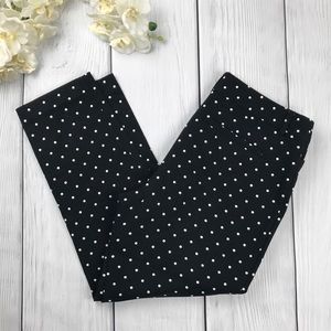 Liz Claiborne Polka Dot Cropped Career Pants 10